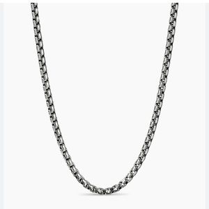 David Yurman 22 inch 3.6 mm box chain silver